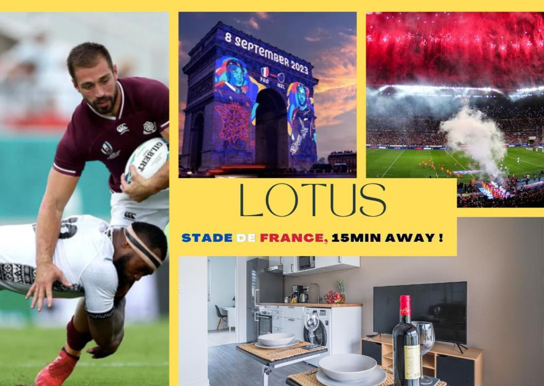 Le Lotus - Self Checkin - 20Min From Paris - Free Parking Around Apartment Drancy Luaran gambar