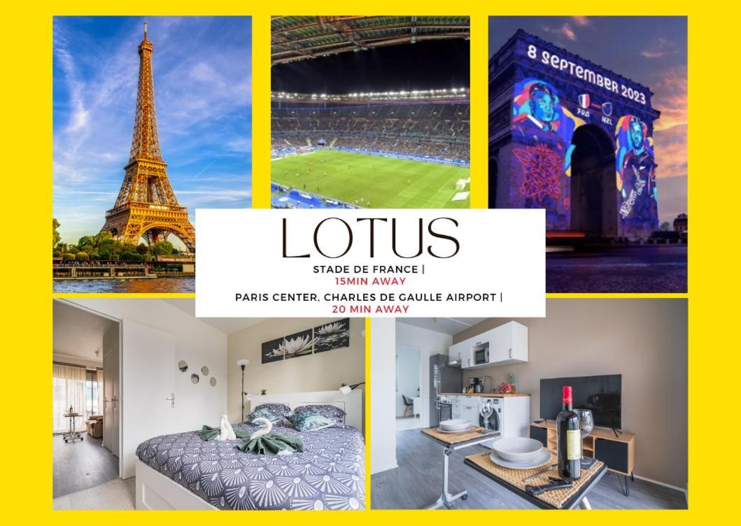 Le Lotus - Self Checkin - 20Min From Paris - Free Parking Around Apartment Drancy Luaran gambar